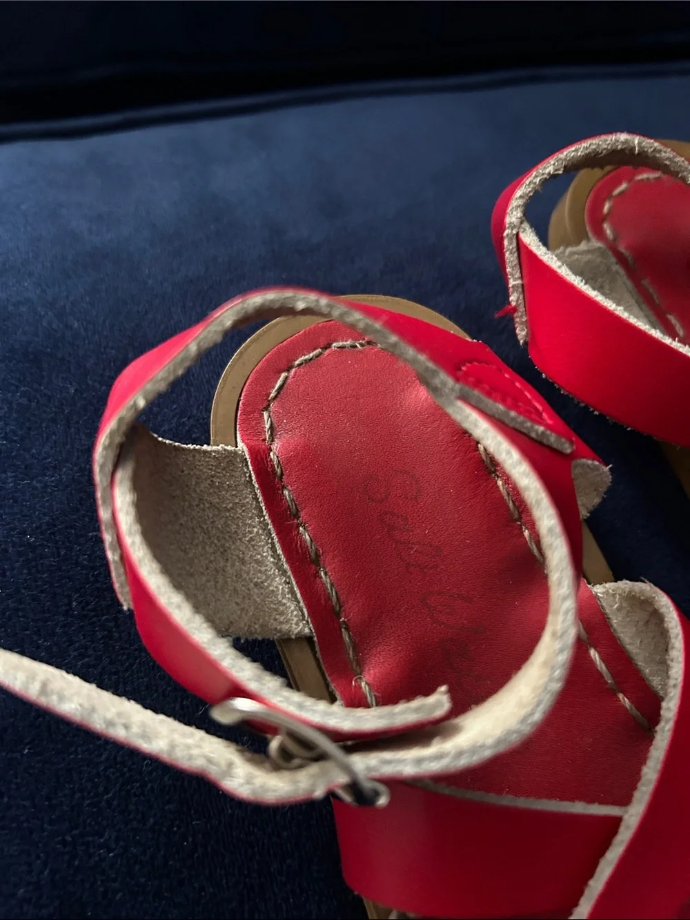 Salt Water Sandals by Hoy bright red